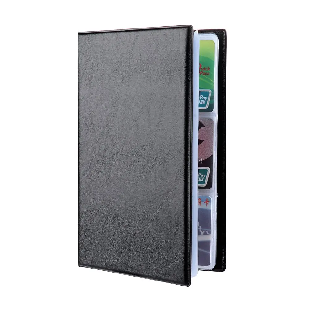 Leather 40/120/180/240/300 Cards ID Credit Card Holder Book Case Organizer Business Cards ID Credit Card Holder Case