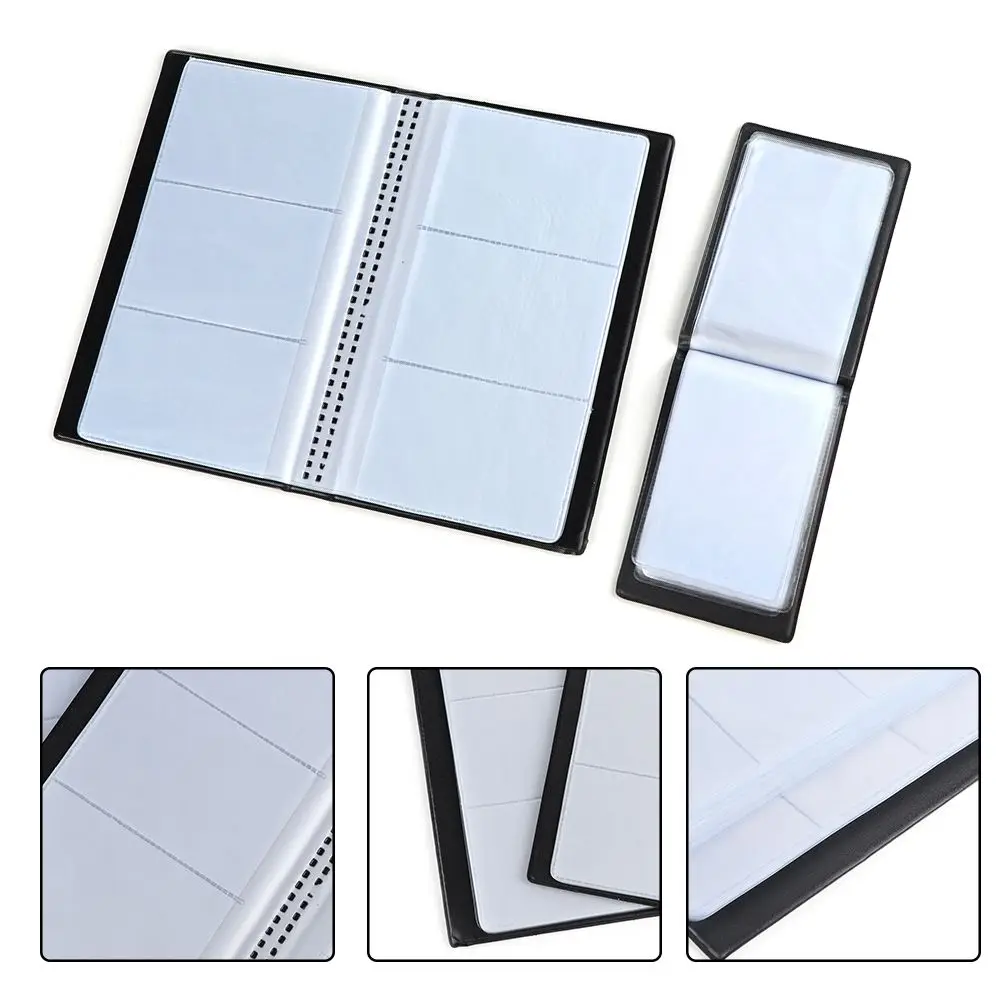 Leather 40/120/180/240/300 Cards ID Credit Card Holder Book Case Organizer Business Cards ID Credit Card Holder Case