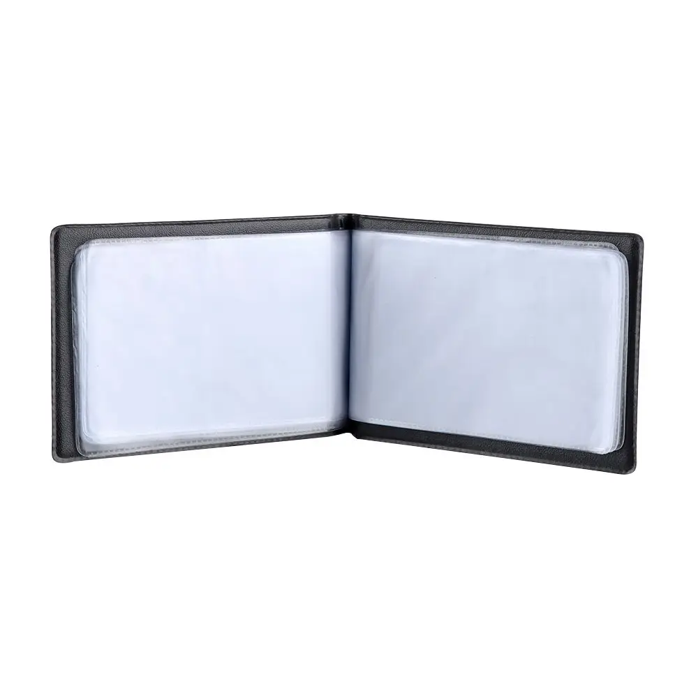 Leather 40/120/180/240/300 Cards ID Credit Card Holder Book Case Organizer Business Cards ID Credit Card Holder Case