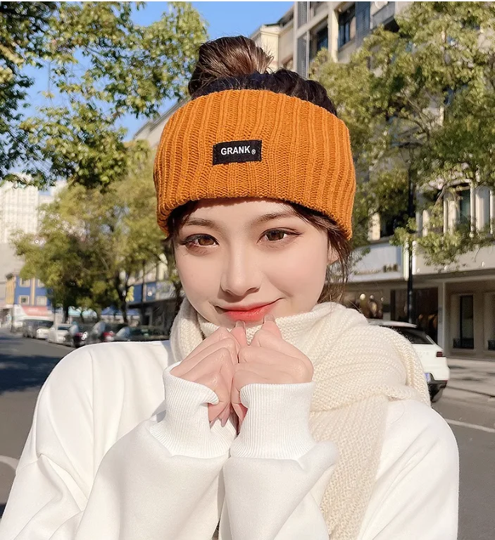 1/3pcs Winter Warm Wide Headband for Women High Quality Cotton Woolen Warm Forehead Knitting Elastic Hair Band Hair Accessories