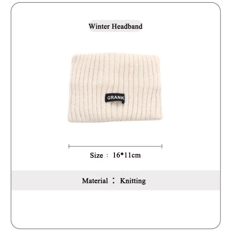 1/3pcs Winter Warm Wide Headband for Women High Quality Cotton Woolen Warm Forehead Knitting Elastic Hair Band Hair Accessories