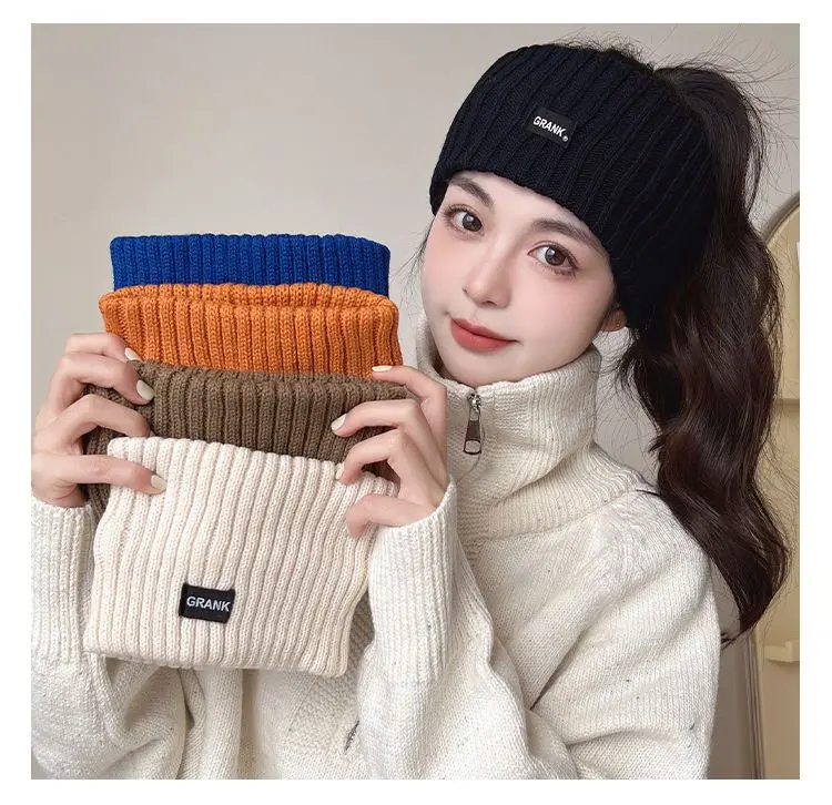 1/3pcs Winter Warm Wide Headband for Women High Quality Cotton Woolen Warm Forehead Knitting Elastic Hair Band Hair Accessories