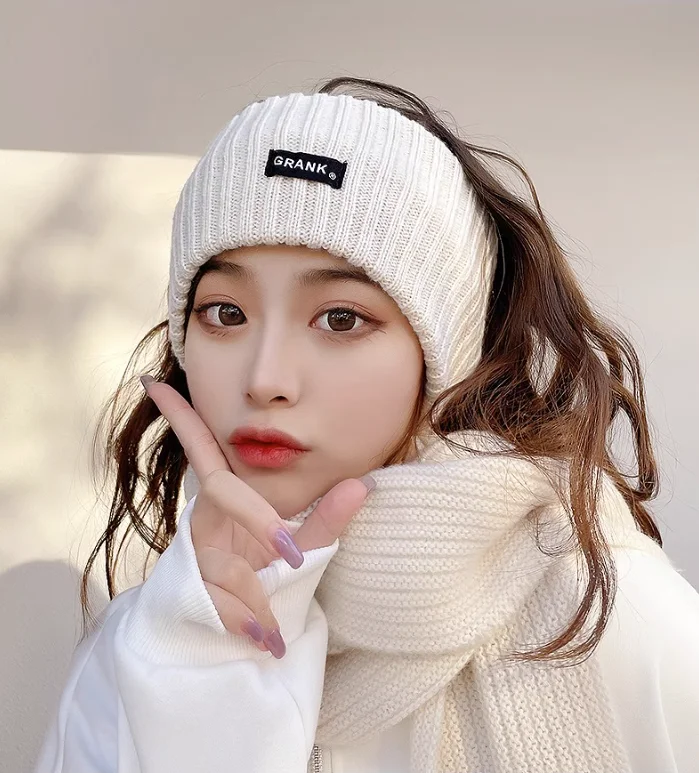 1/3pcs Winter Warm Wide Headband for Women High Quality Cotton Woolen Warm Forehead Knitting Elastic Hair Band Hair Accessories