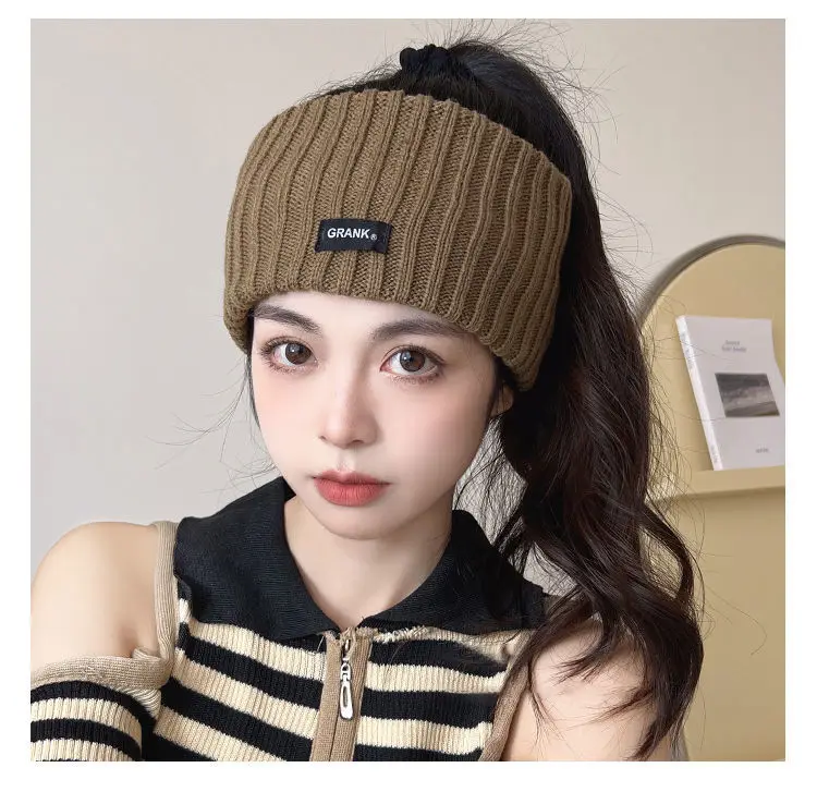 1/3pcs Winter Warm Wide Headband for Women High Quality Cotton Woolen Warm Forehead Knitting Elastic Hair Band Hair Accessories
