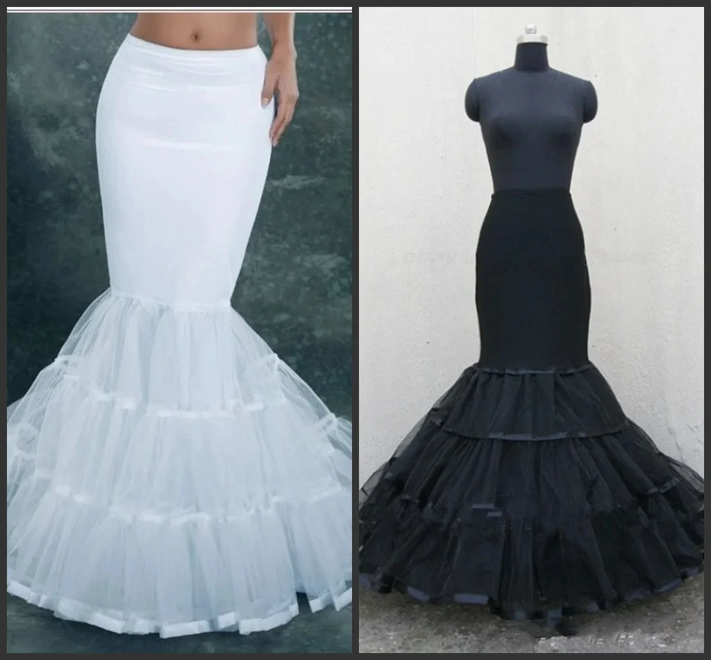 Women Petticoat Fishtail Underskirt Trumpet Crinoline for Mermaid Wedding Dress