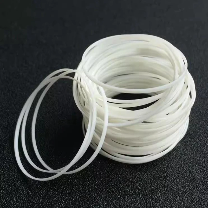1.2mm Height 0.55mm Thick White I Ring Watch Crystal Gasket for Waterproof Watch Glass 26mm to 35.5mm Inner Diameter