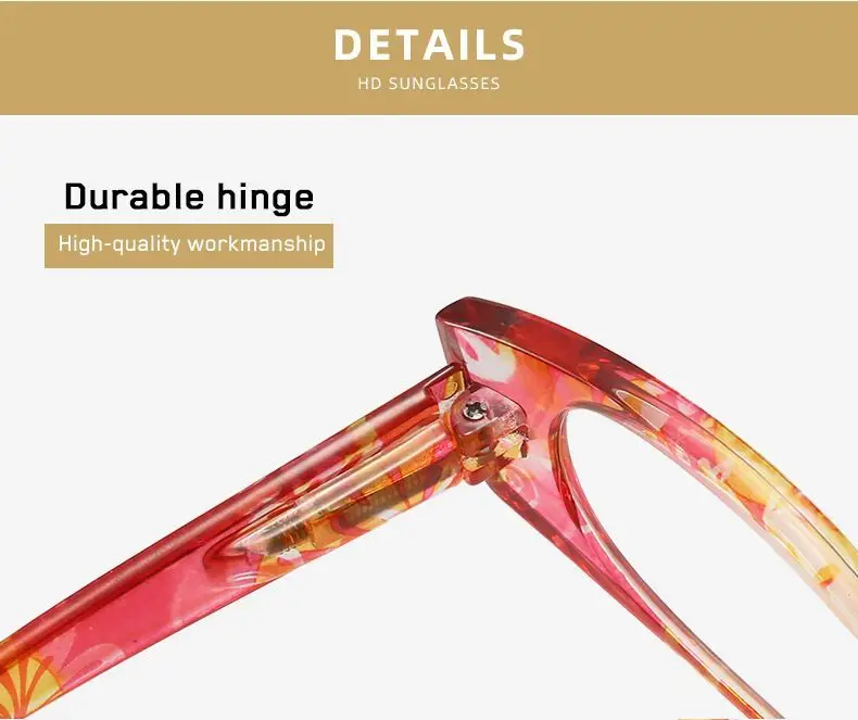 Send Box New Portable Pen Holder Reading Glasses For Women Print Fashion Comfort Ultra-Light Spring Leg Prescriptic Glasses