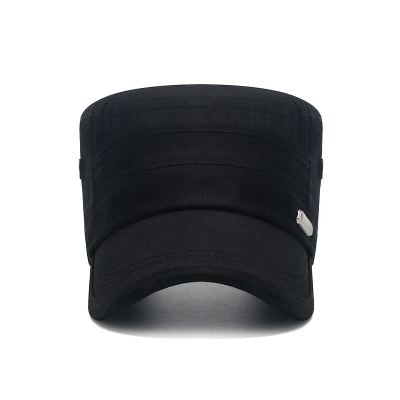 Spring and Summer Four Seasons Korean Style Leisure Outdoor Sunshade Flat Cap Pure Cotton Air Eye Mature Mens Hat