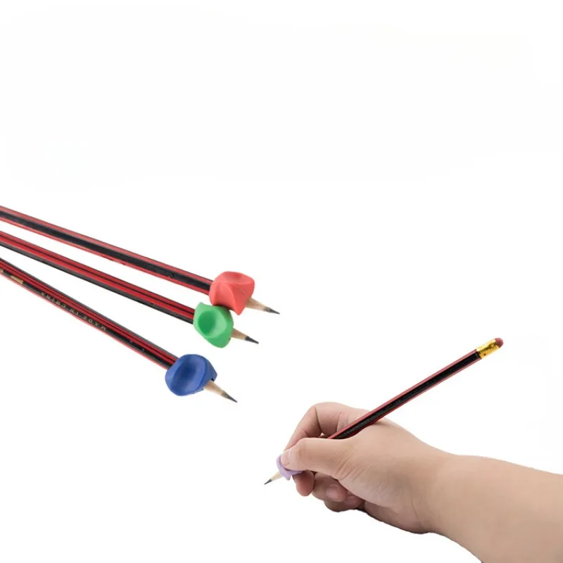 5/10pcs Universal Ergonomic Writing Aid Writing Corrector Grip For Kids Handwriting Pen Holder Correction Pencil Case