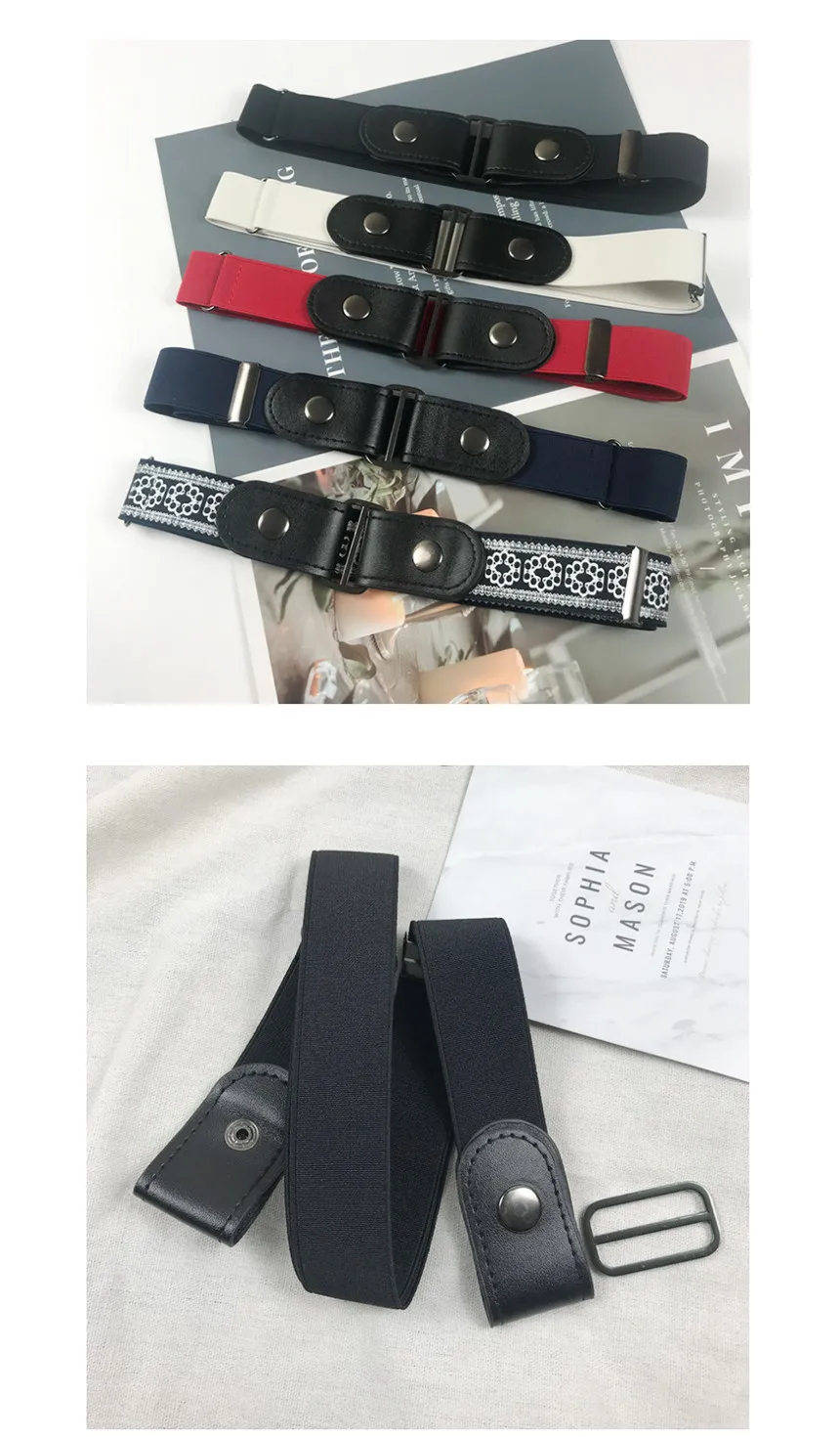 Fashion Magic free Belt/buckle free Belt waistband