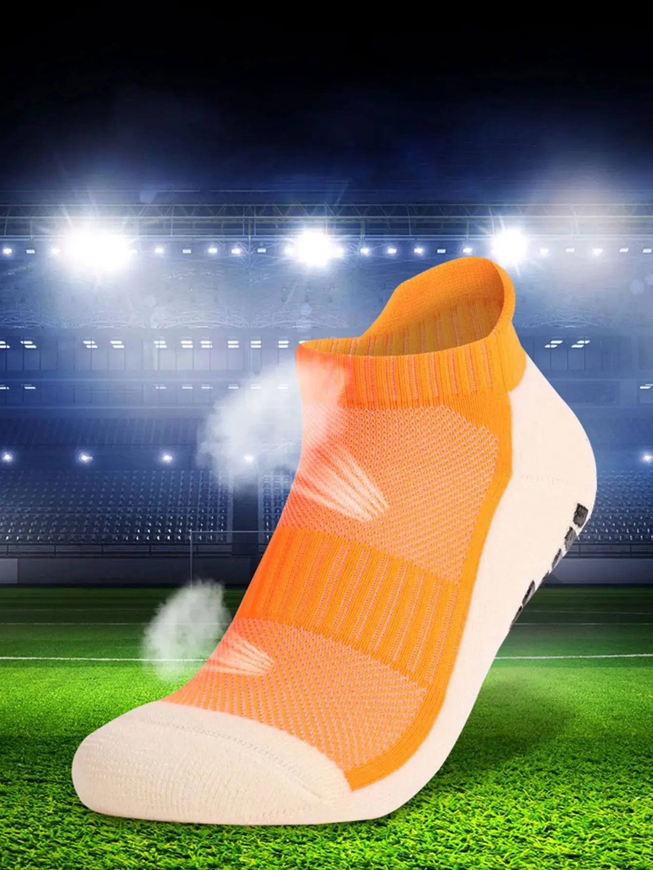 Breathable Soccer Socks Anti-slip Athletic Ankle Socks Sport Short Socks for Men Women Yoga Football Gym Cycling