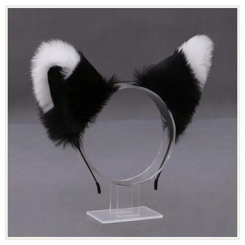 Lolita Animal Cat Fox Ear Hair Hoops Cosplay Girls Halloween Anime Headbands Headwear Hair Accessories