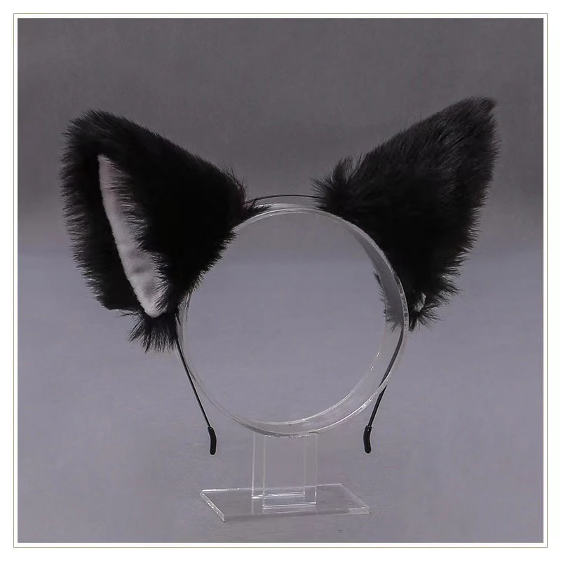 Lolita Animal Cat Fox Ear Hair Hoops Cosplay Girls Halloween Anime Headbands Headwear Hair Accessories