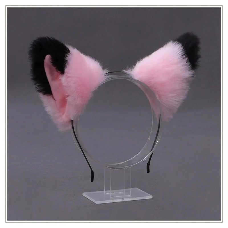 Lolita Animal Cat Fox Ear Hair Hoops Cosplay Girls Halloween Anime Headbands Headwear Hair Accessories