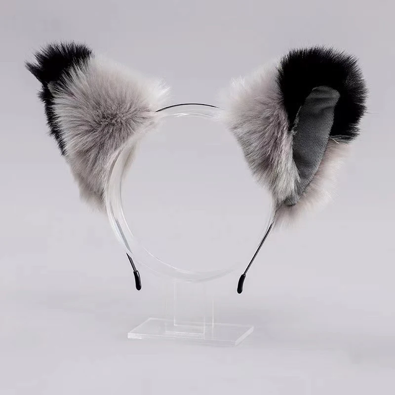 Lolita Animal Cat Fox Ear Hair Hoops Cosplay Girls Halloween Anime Headbands Headwear Hair Accessories