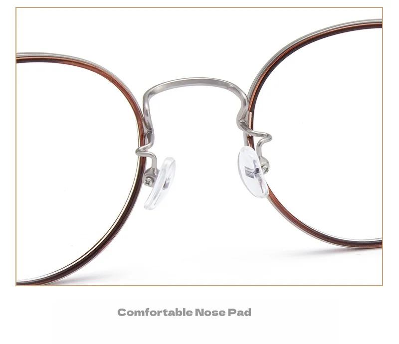 TR90 Alloy Anti Blue Light Office Glasses Retro Round Frame Women's Frame Ultra Light Optical Prescription Glasses Frame 6833