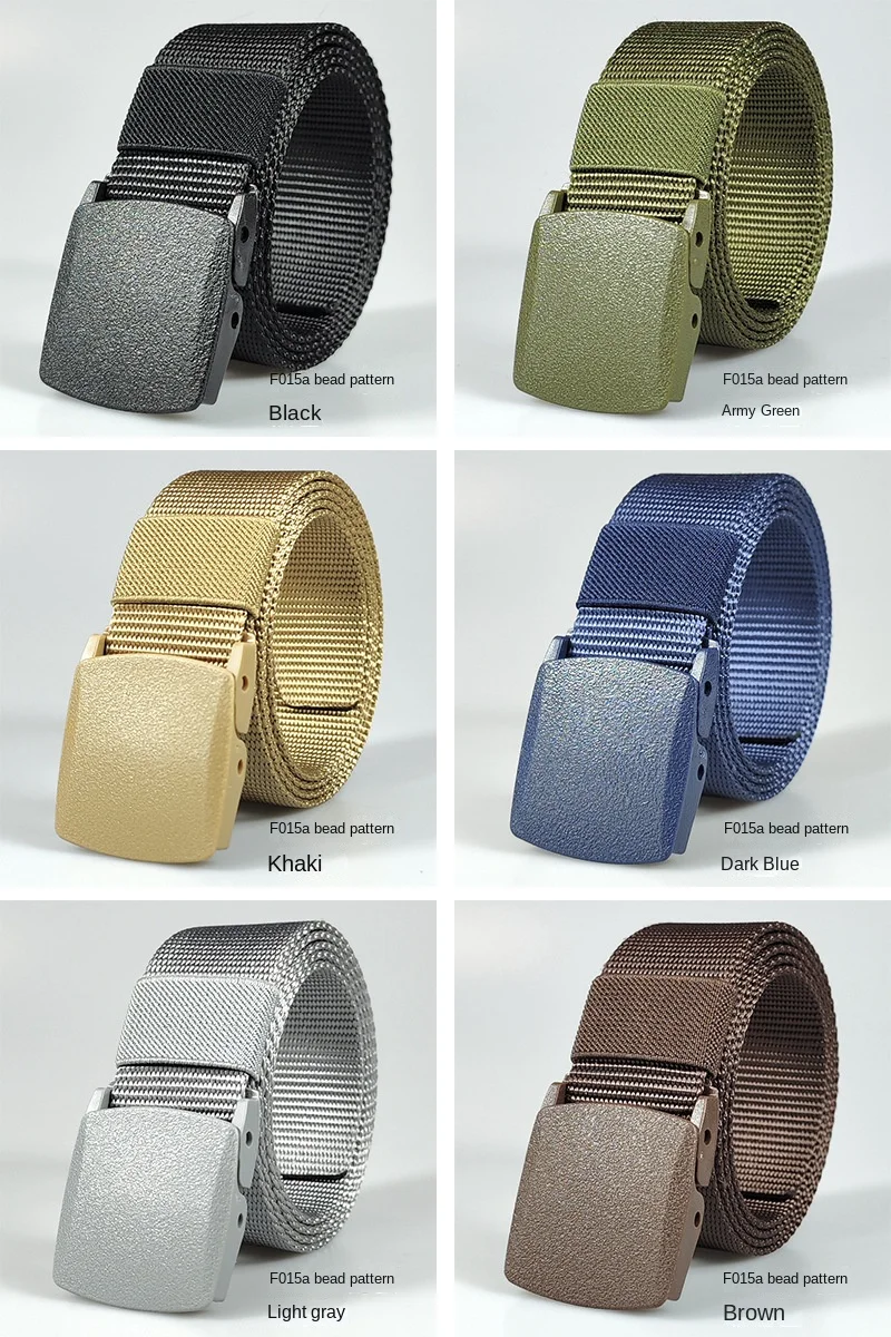 Black Army Green White Red Blue Men Automatic Buckle Nylon Belt Waist Canvas Belts Outdoor Strap Travel Sports Belt for Women