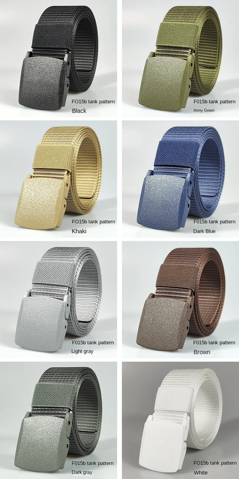 Black Army Green White Red Blue Men Automatic Buckle Nylon Belt Waist Canvas Belts Outdoor Strap Travel Sports Belt for Women