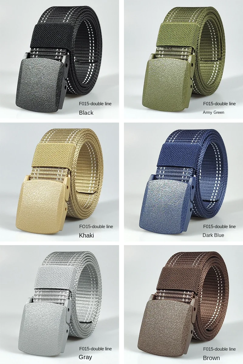 Black Army Green White Red Blue Men Automatic Buckle Nylon Belt Waist Canvas Belts Outdoor Strap Travel Sports Belt for Women