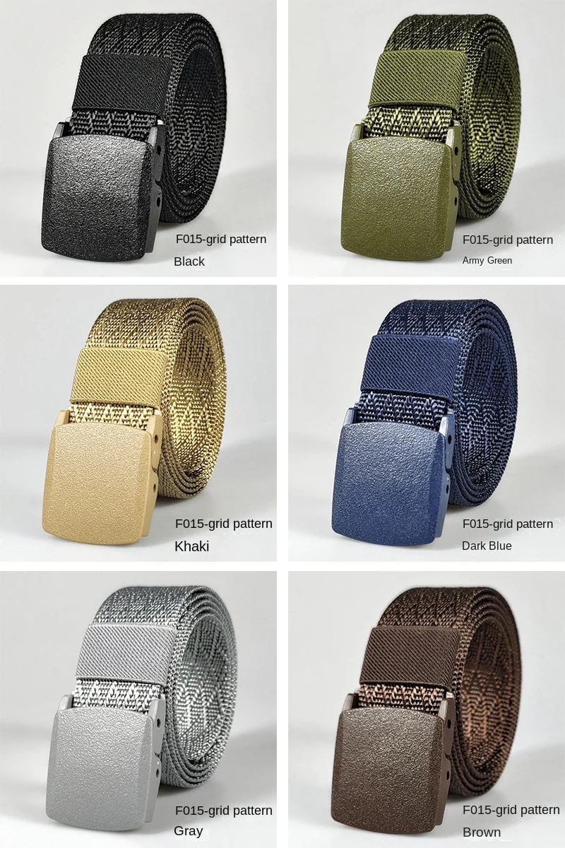 Black Army Green White Red Blue Men Automatic Buckle Nylon Belt Waist Canvas Belts Outdoor Strap Travel Sports Belt for Women