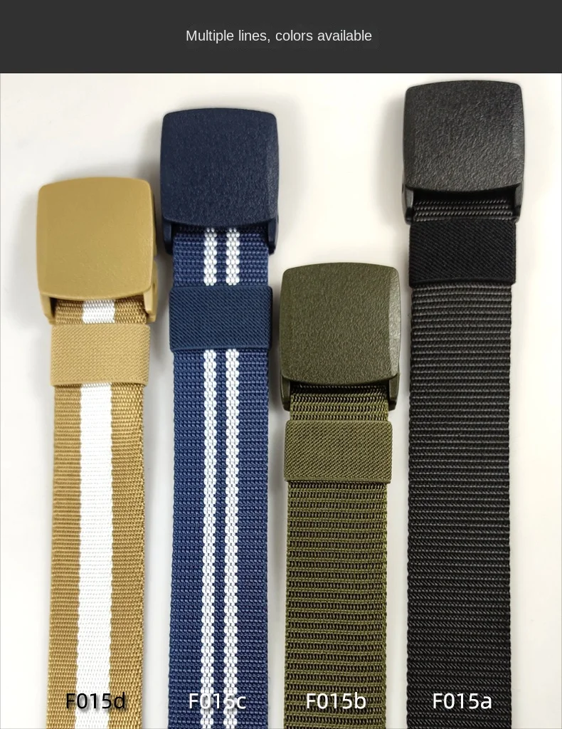 Black Army Green White Red Blue Men Automatic Buckle Nylon Belt Waist Canvas Belts Outdoor Strap Travel Sports Belt for Women