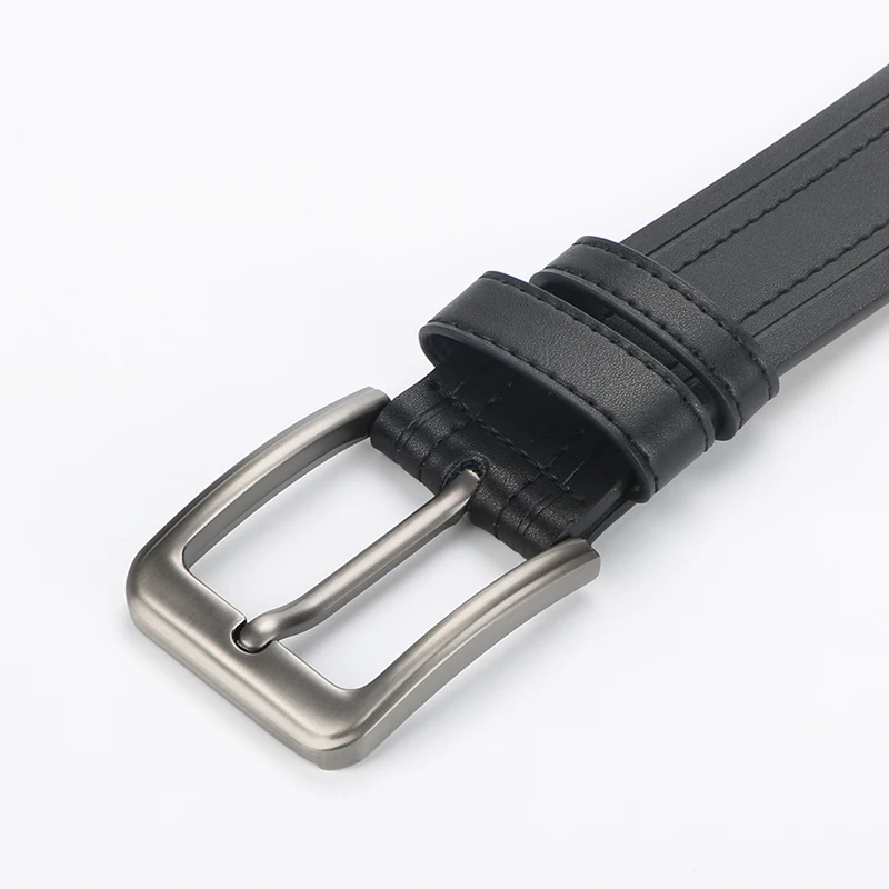 Men's Belt, Leather Dress Belt for Casual Jeans, Classic Belt 1.25", Adjustable Trim, Father's Day Gift