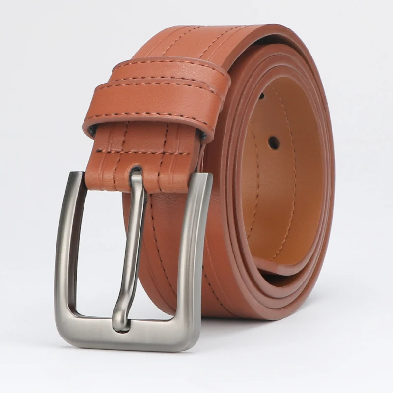 Men's Belt, Leather Dress Belt for Casual Jeans, Classic Belt 1.25", Adjustable Trim, Father's Day Gift