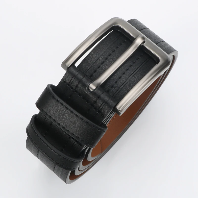 Men's Belt, Leather Dress Belt for Casual Jeans, Classic Belt 1.25", Adjustable Trim, Father's Day Gift