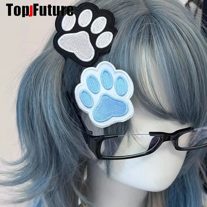 Wholesale Custom Made Customized Women Harajuku Gothic Lolita Beret Hat Cap Y2K Girl Angel Wing Dog Paw Handmade Sun Hats
