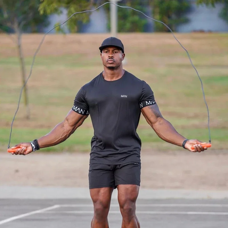 2026 New LargeType Men Compression T-Shirt Men Sporting Skinny Tee Shirt Male Gym Running Black Quick Dry T-Shirt Fitness Sports