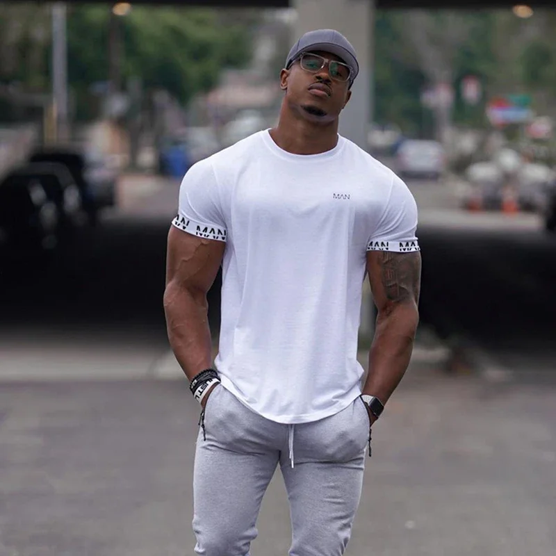 2026 New LargeType Men Compression T-Shirt Men Sporting Skinny Tee Shirt Male Gym Running Black Quick Dry T-Shirt Fitness Sports