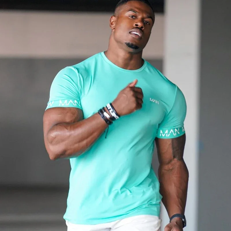 2026 New LargeType Men Compression T-Shirt Men Sporting Skinny Tee Shirt Male Gym Running Black Quick Dry T-Shirt Fitness Sports