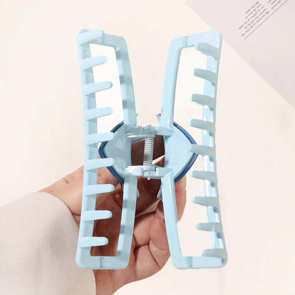 5.1in/3.3in Dopamine Colorful Love Heart Geometric Hair Claw for Women Large Size Shark Clip Thick Thin Hair Accessories Summer