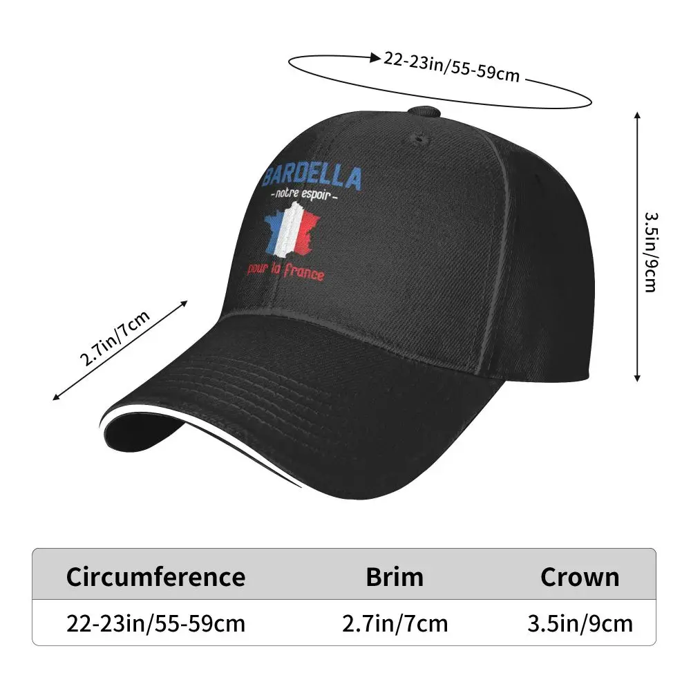 Vintage 2027 Bardella Collection Baseball Cap President Election France Streetwear Men Women Trucker Hat Snapback Cap Gift