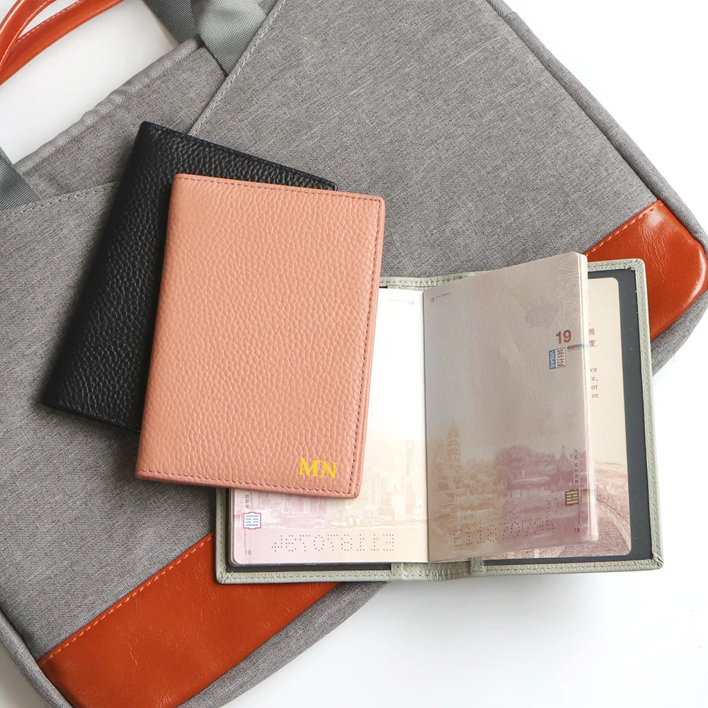 Custom Name Travel Passport Cover Set Personalized Letters Gift Luggage Tag Card Holder Passport Case Holder Travel Essentials