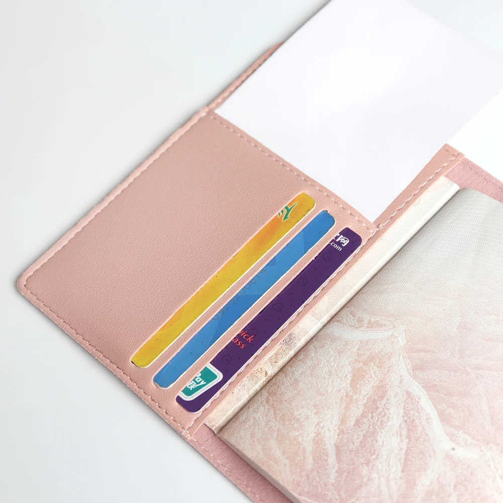 Custom Name Travel Passport Cover Set Personalized Letters Gift Luggage Tag Card Holder Passport Case Holder Travel Essentials