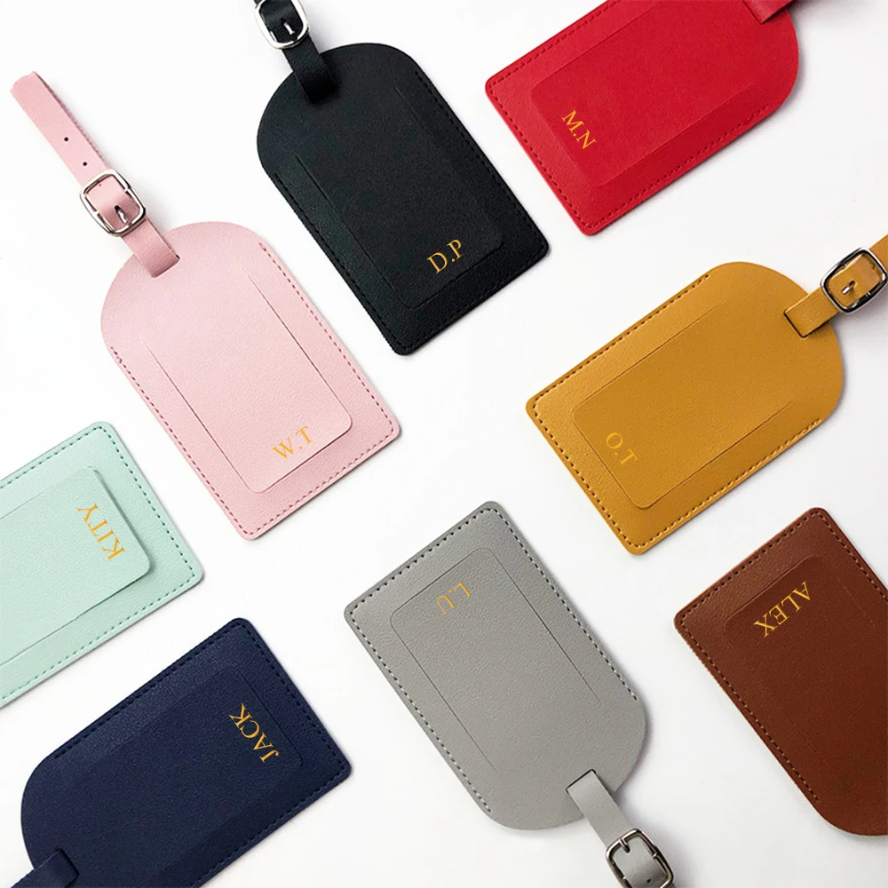 Custom Name Travel Passport Cover Set Personalized Letters Gift Luggage Tag Card Holder Passport Case Holder Travel Essentials