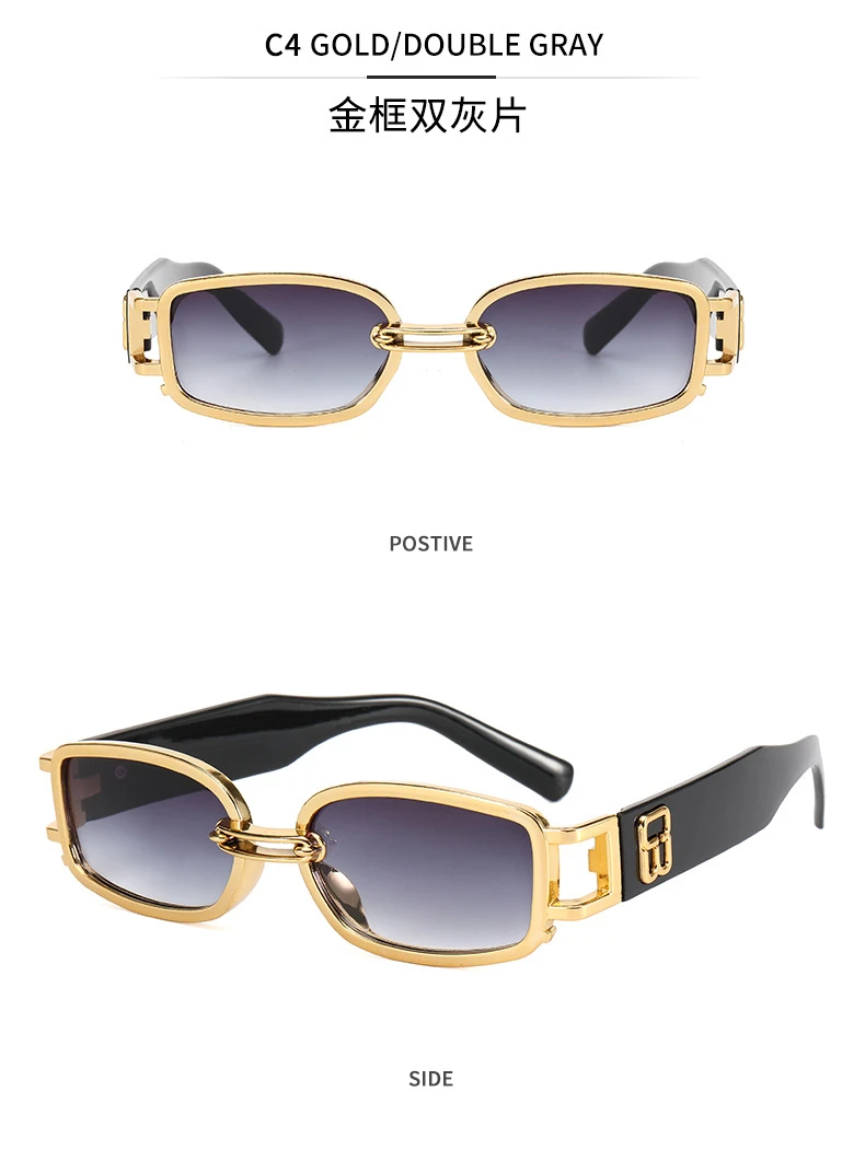New Fashion Vintage Sunglasses Women Men Brand Designer Retro Rectangle Sun Glasses Female Male Popular Colorful Square Eyewear
