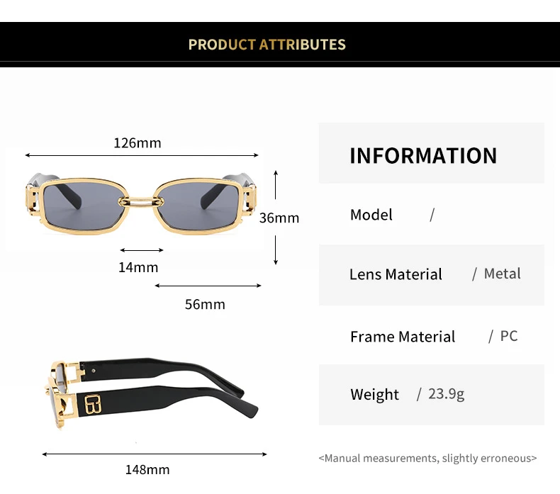 New Fashion Vintage Sunglasses Women Men Brand Designer Retro Rectangle Sun Glasses Female Male Popular Colorful Square Eyewear