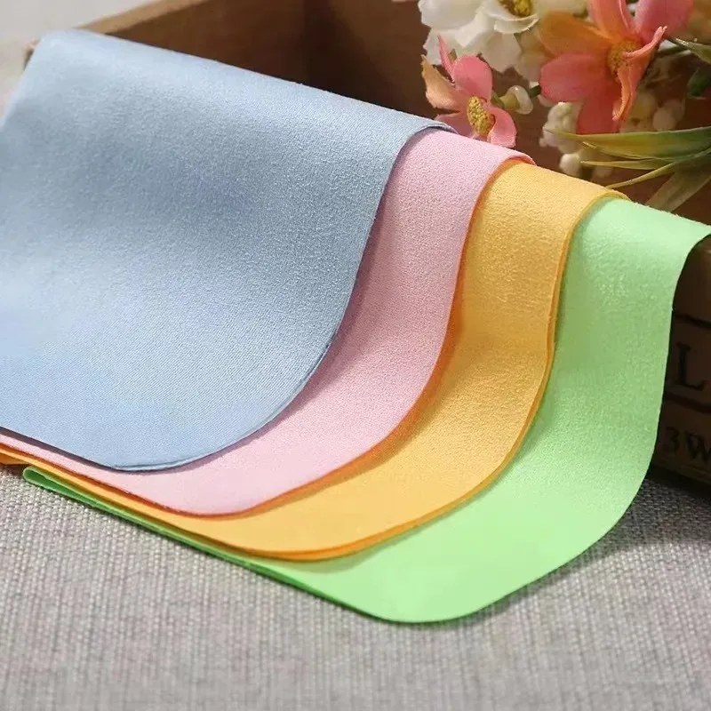 Eyeglass Cleaning Cloth Microfiber Adaptable For Screens Lenses Nylon Or Polaroid Glasses 15*18cm Random Color