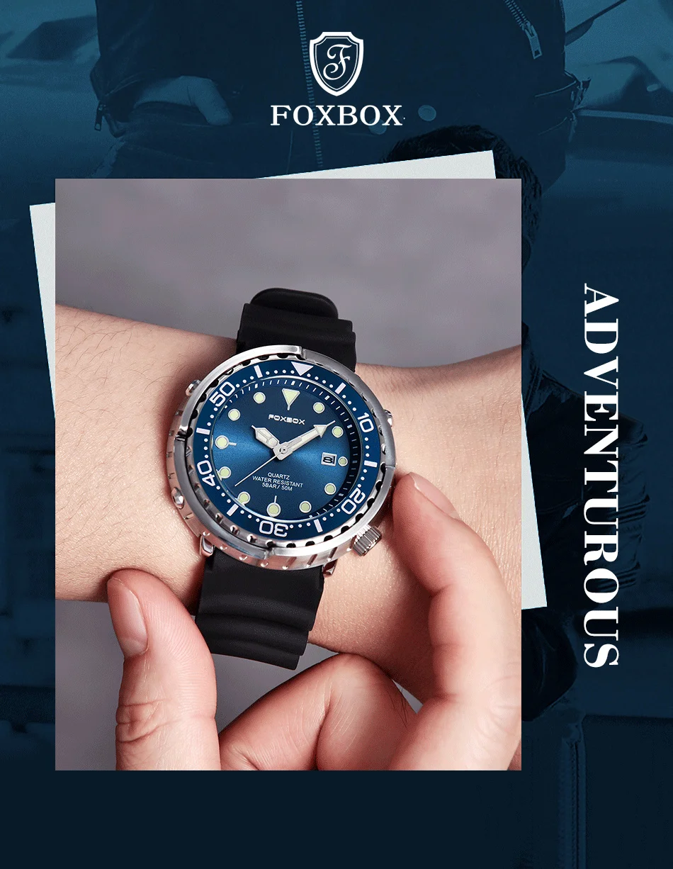 LIGE Fashion Diver Watch Men Top Brand Luxury 50ATM Waterproof Date Clock Sport Watches Mens Quartz Wristwatch Relogio Masculino
