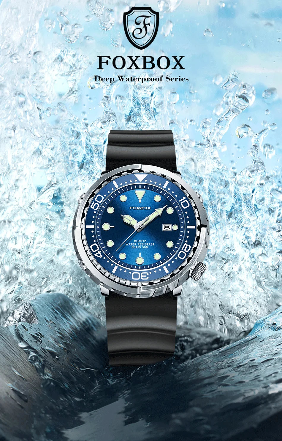 LIGE Fashion Diver Watch Men Top Brand Luxury 50ATM Waterproof Date Clock Sport Watches Mens Quartz Wristwatch Relogio Masculino