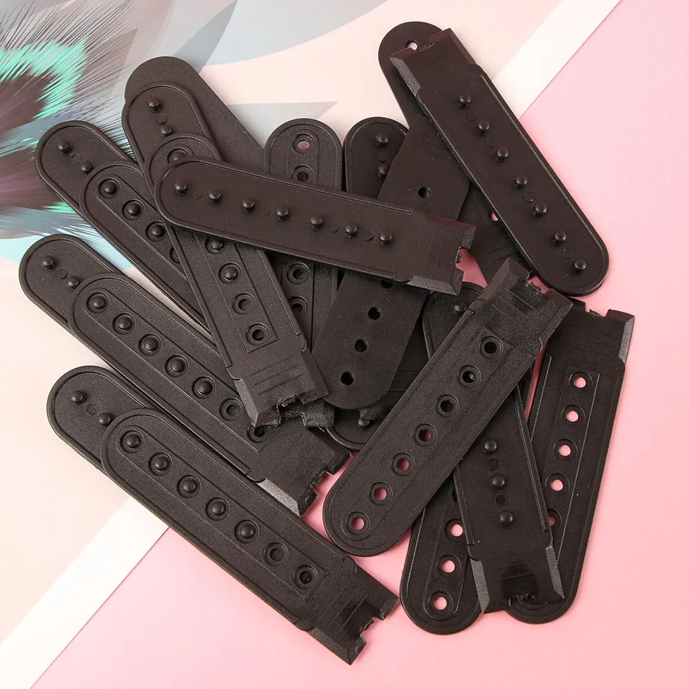 10 Sets Baseball Hat Buckle Plastic Adjustable Seven-Hole Buckle Single Double Breasted Replaceable Extenders Supplies Accessory