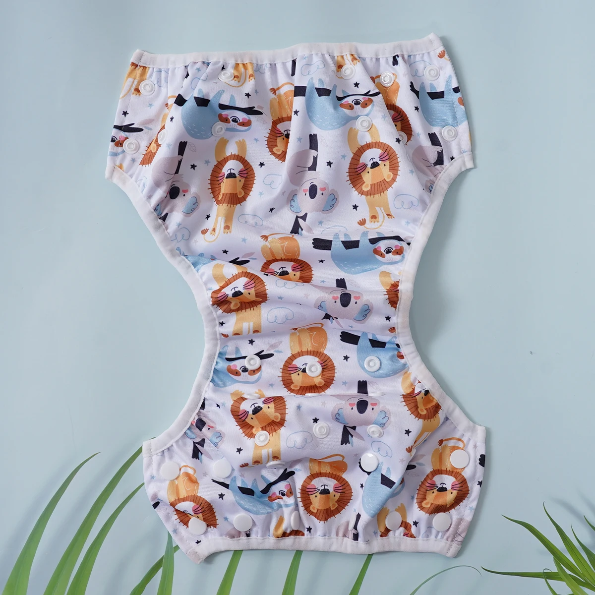 Elinfant Reusable Baby Cloth Diapers Training Pants,Washable Adjustable Swimming Diapers For 3-15kg -Perfect For Beach,Pool