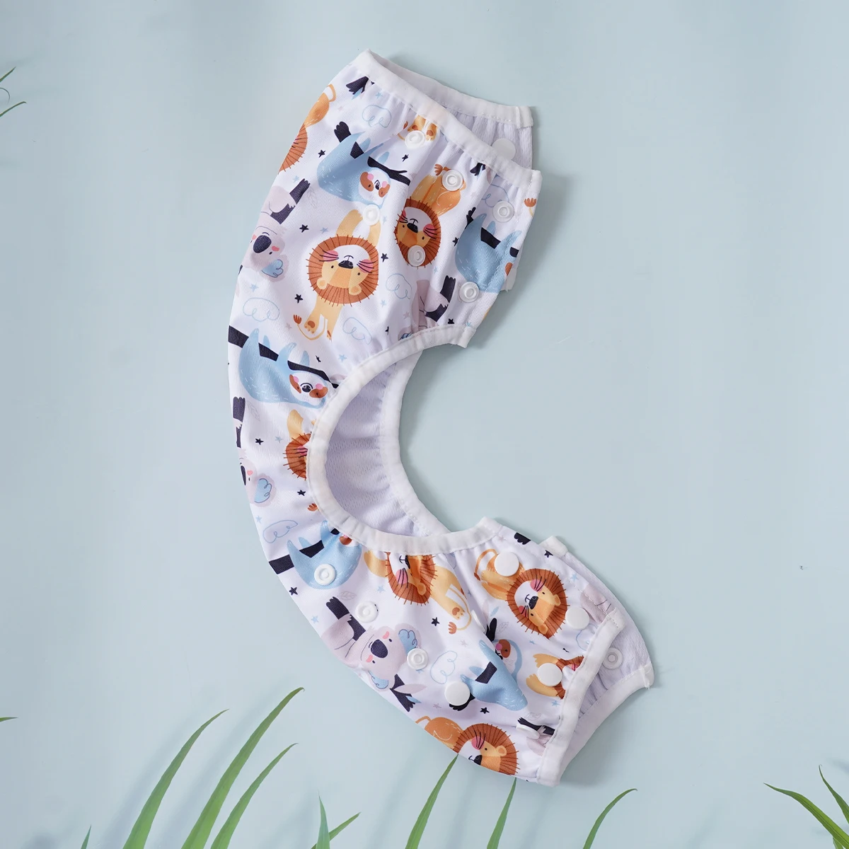 Elinfant Reusable Baby Cloth Diapers Training Pants,Washable Adjustable Swimming Diapers For 3-15kg -Perfect For Beach,Pool