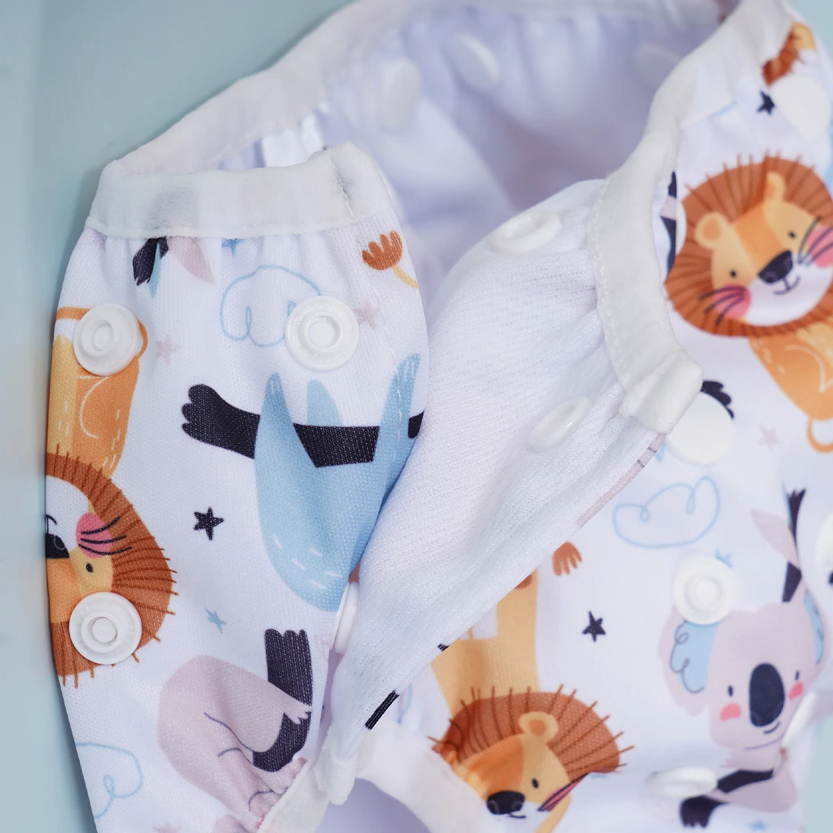 Elinfant Reusable Baby Cloth Diapers Training Pants,Washable Adjustable Swimming Diapers For 3-15kg -Perfect For Beach,Pool