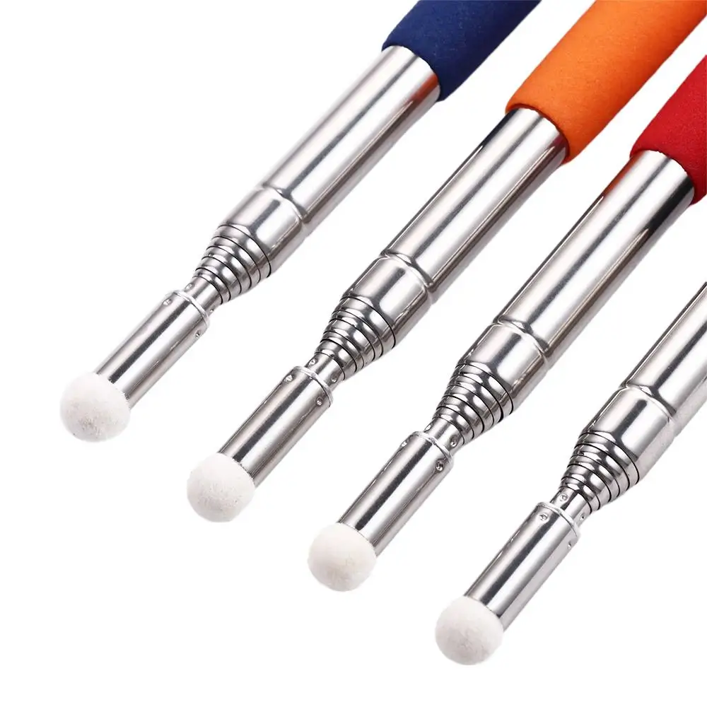 1M Extendable Stainless Steel Retractable Classroom For Teaching Pointer Pen Hand Pointer Presenter Pointing