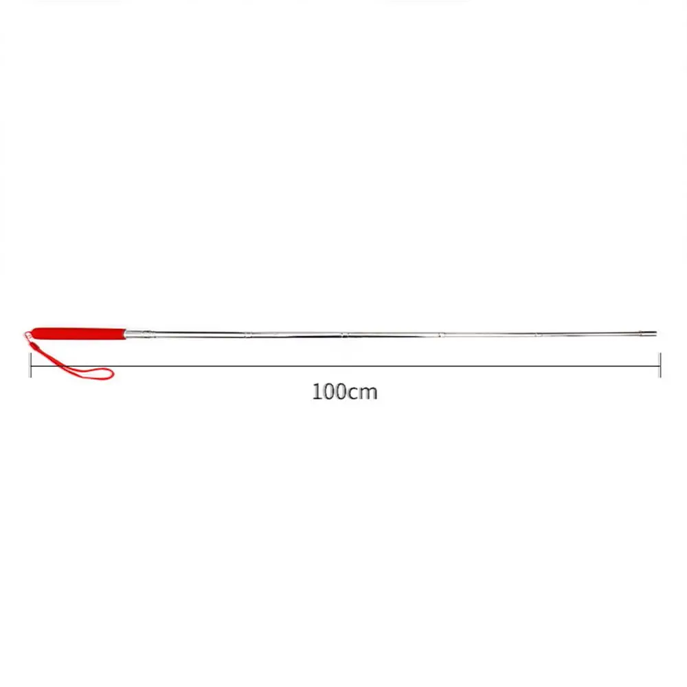 1M Extendable Stainless Steel Retractable Classroom For Teaching Pointer Pen Hand Pointer Presenter Pointing