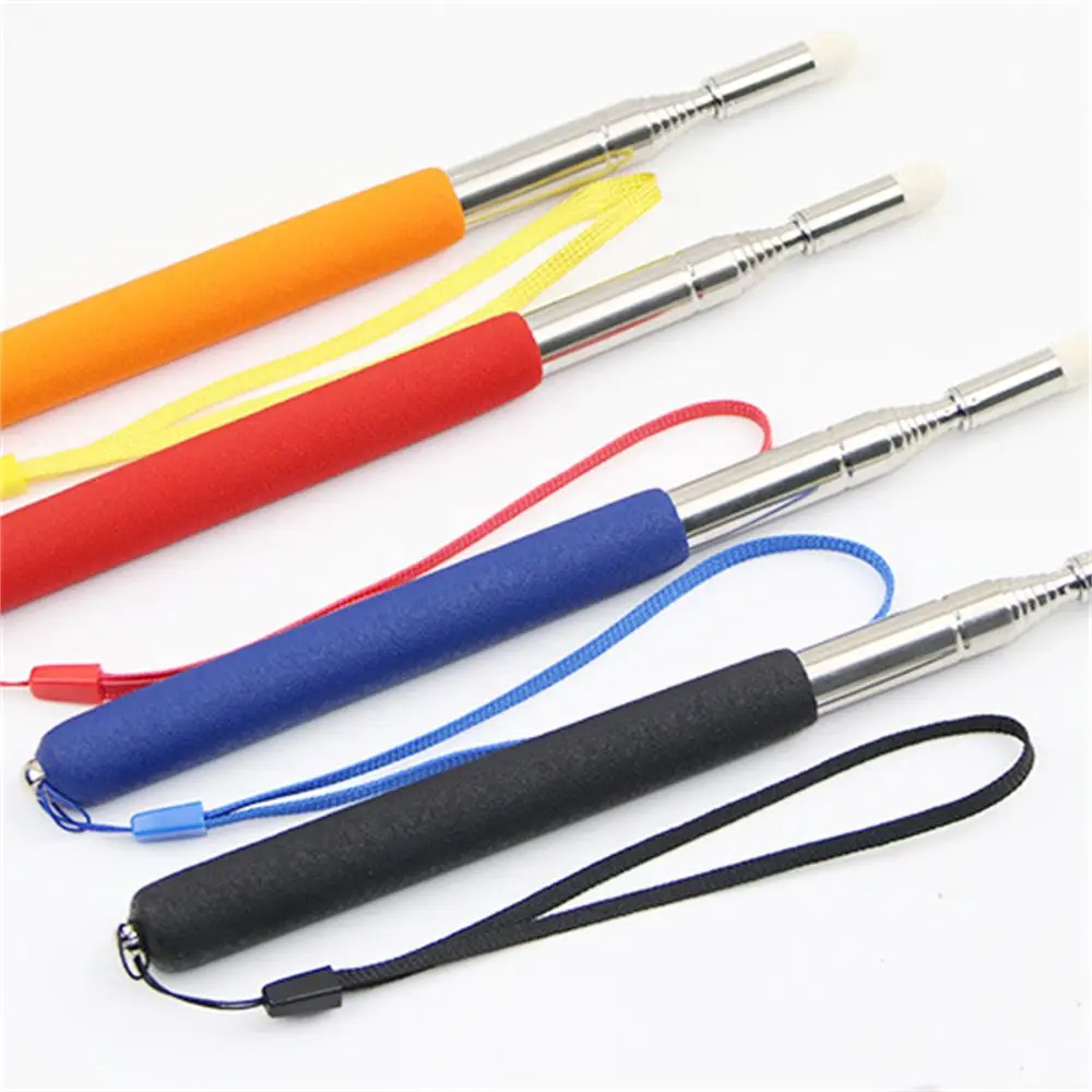 1M Extendable Stainless Steel Retractable Classroom For Teaching Pointer Pen Hand Pointer Presenter Pointing