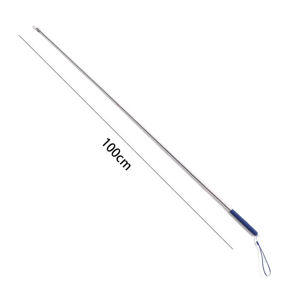 1M Extendable Stainless Steel Retractable Classroom For Teaching Pointer Pen Hand Pointer Presenter Pointing